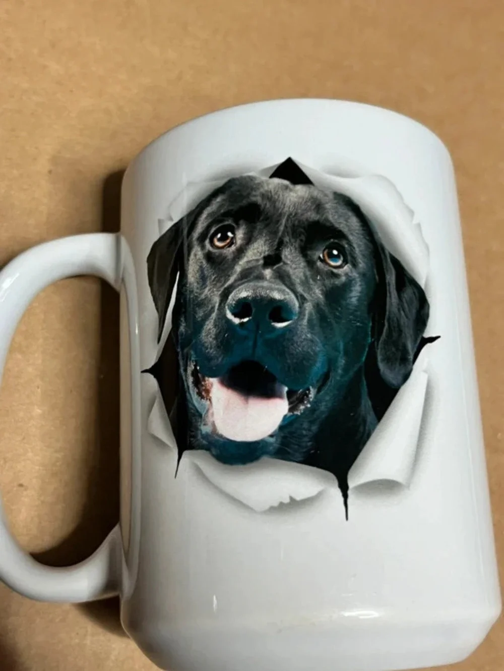 Black lab mug